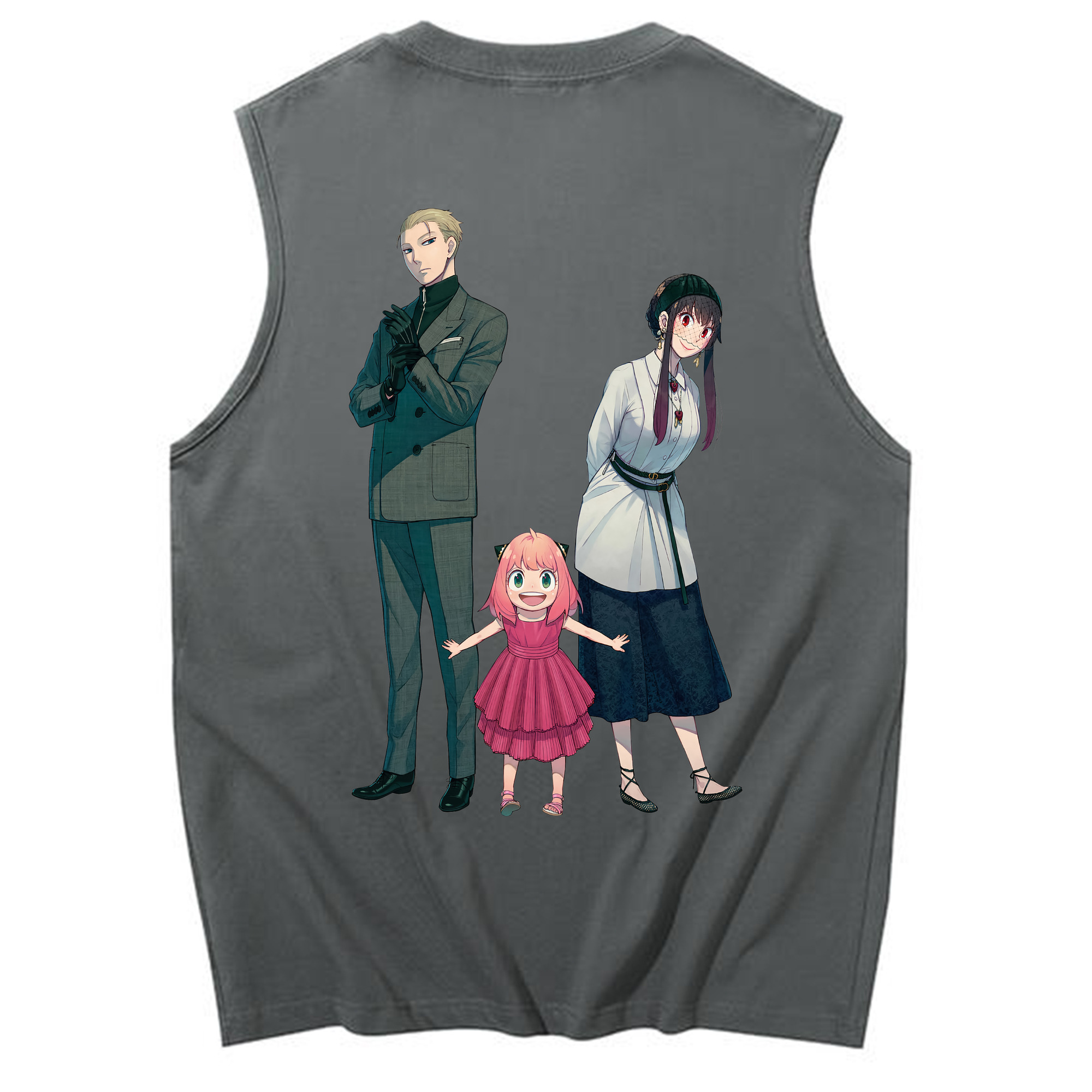 （画像用） SPY×FAMILY间谍家家酒 コットン100％タンクトップ（背面プリント）